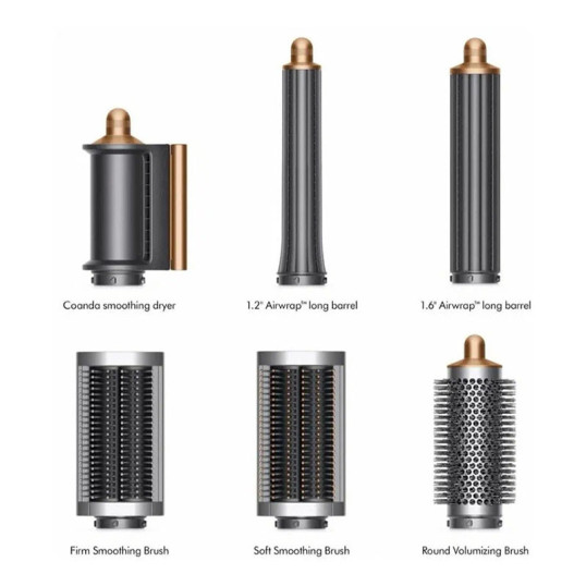 Фен-стайлер Dyson HS 05 Airwrap Complete Long (розовый/розовое золото) купить в Беларуси. - Интернет-магазин Dyson. Фото 5