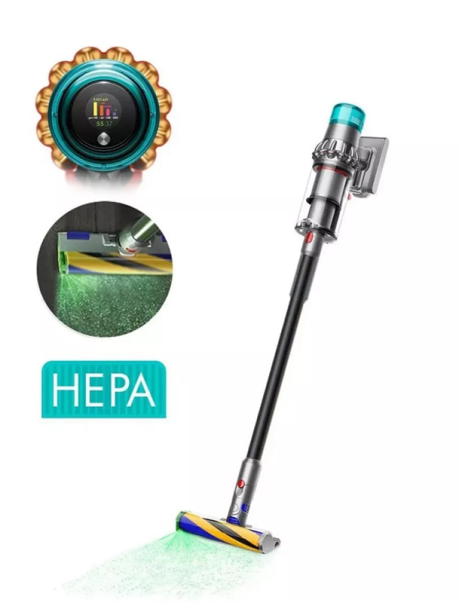  Пылесос Dyson V 15 Total Detect clean SV47 (никель/черный) купить в Беларуси. - Интернет-магазин Dyson. Фото 3 