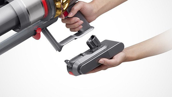 Пылесос Dyson V11 SV51 Advanced: Снятие аккумулятора одним нажатием кнопки