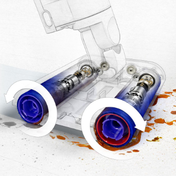 Пылесос Dyson Wash G1 (черный/синий): Мощное вращение