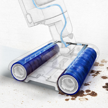 Пылесос Dyson Wash G1 (черный/синий): Полноразмерное увлажнение
