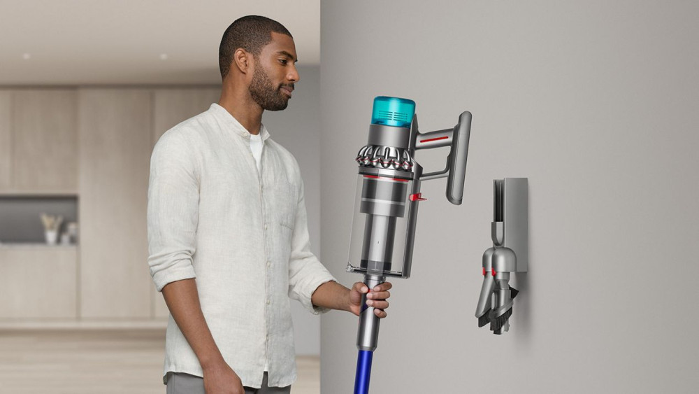 Пылесос Dyson Gen5 Detect Absolute (синий/медный): Простая зарядка и хранение
