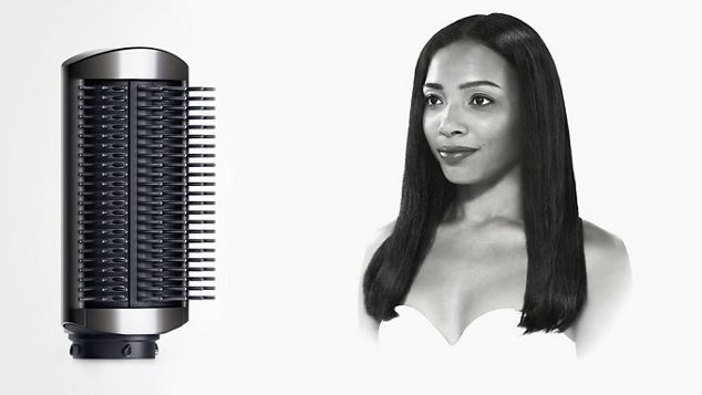 Стайлер Dyson Airwrap для разных типов волос (пурпурный): Жесткая щетка для выпрямления волос
