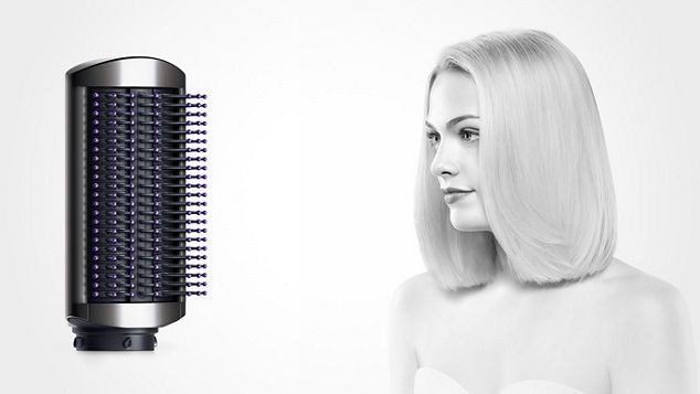 Стайлер Dyson Airwrap для разных типов волос (пурпурный): Мягкая щетка для выпрямления волос