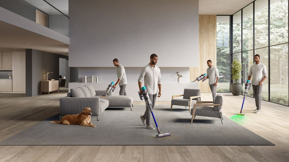 Пылесос Dyson Gen5 Detect Absolute никель/фиолетовый (446989-01): Насадка Dyson Gen5 Motorbar и встроенная насадка для уборки пыли и щелей