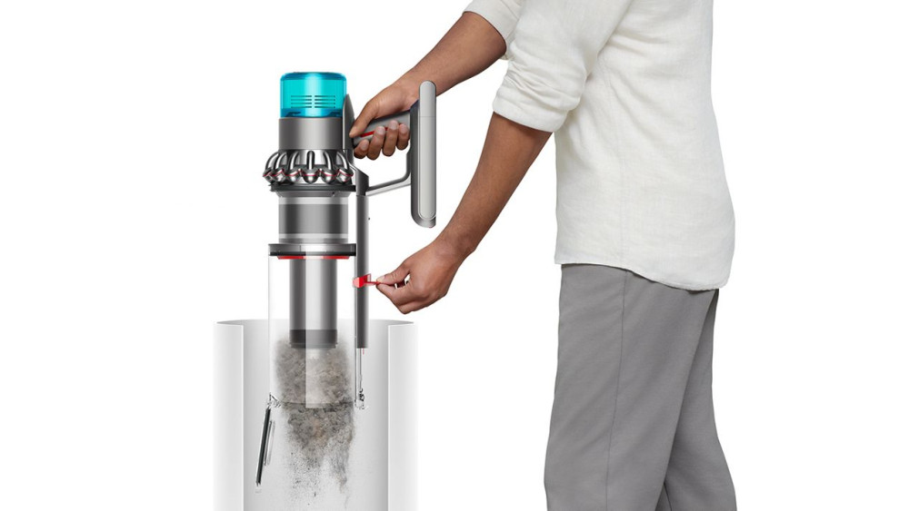 Пылесос Dyson Gen5 Detect Absolute  синий/медный (447002-01): Бесконтактное опорожнение мусоросборника