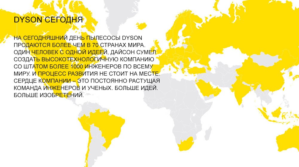 Описание работы компании Dyson